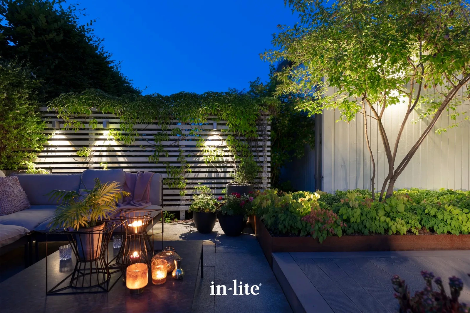 In-Lite Ace Down Wall 12V - Rosé Silver
