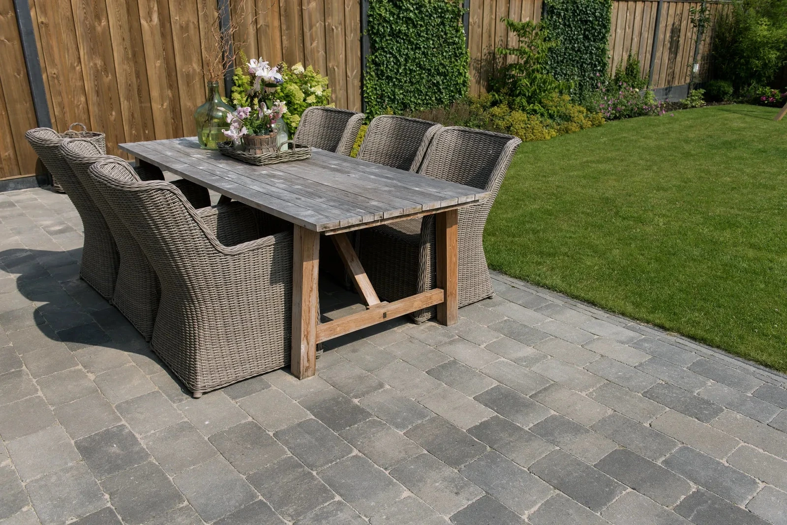 Tambour 20x30x6 smook 30x20x6cm Grijs,                                                             Zwart