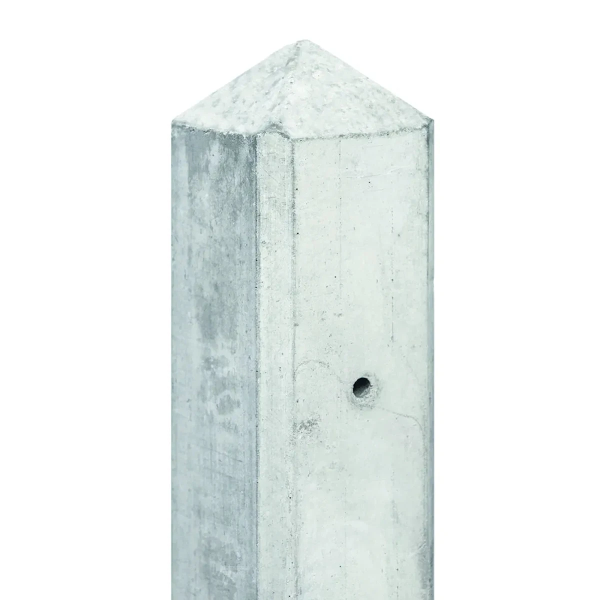 Beton Hoekpaal Punt Wit (1 plaat) 10x10x280cm
