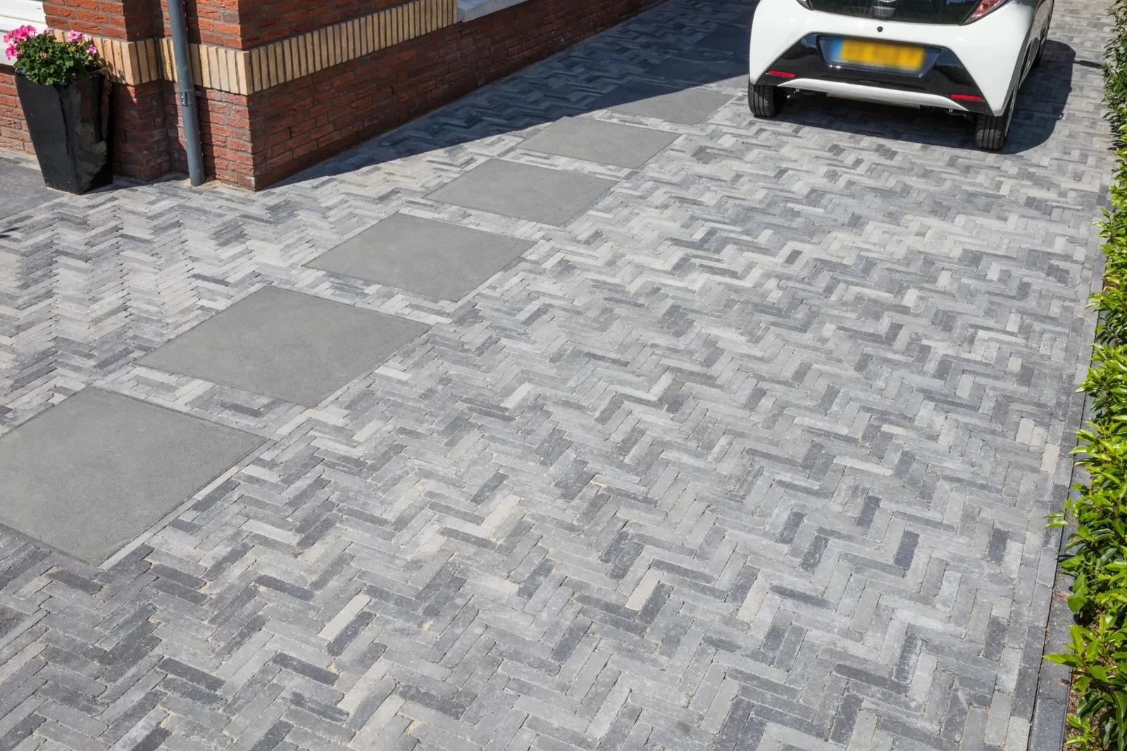 Schellevis Oudhollands Antra Tegel 100x100x10 100x100x10cm Antraciet