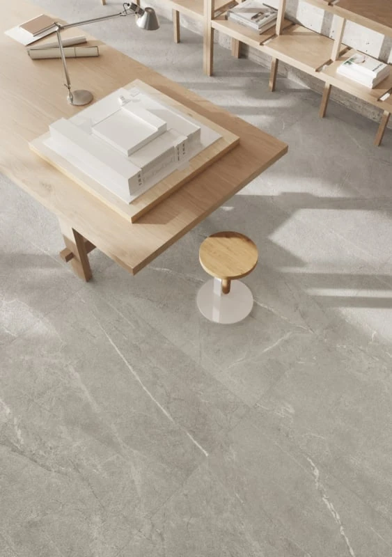 GeoCeramica® The Rock 60x60x4cm Silver