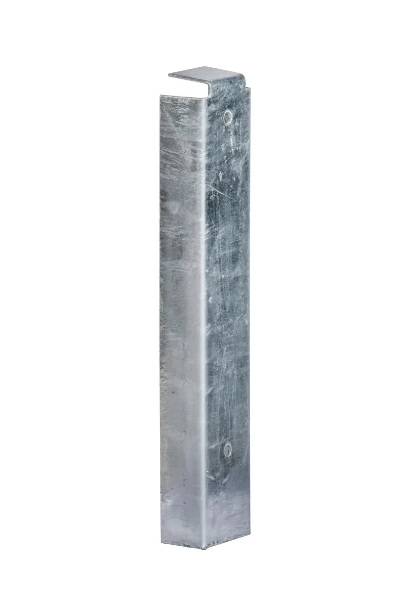Betonschutting - hoek - cq muurprofiel 5.5x3.2x26.2cm Zilver