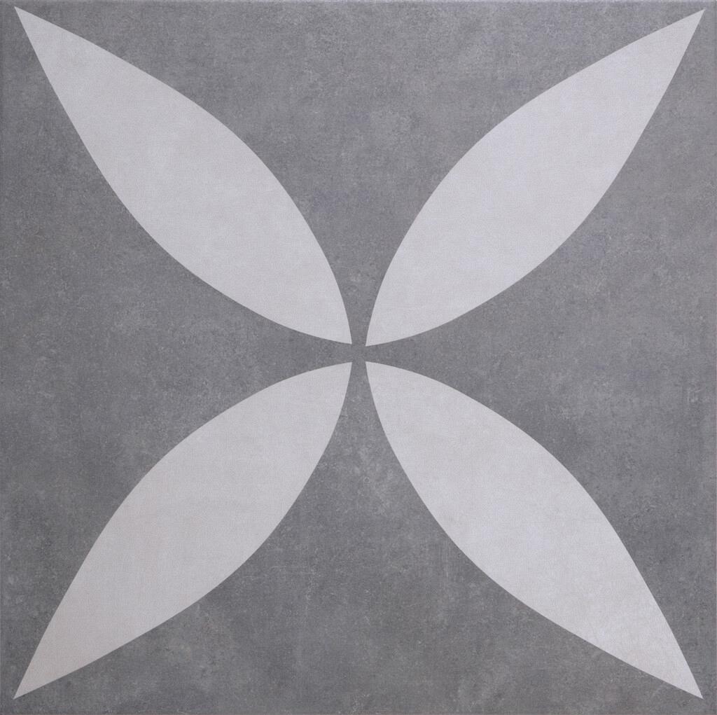 GeoCeramica® Ambiente 60x60x4cm Flower Antraciet