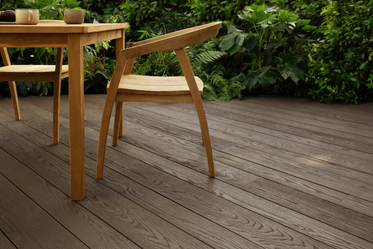 Millboard Enhanced Grain vlonderplank Ebony Grey 3600x176x32mm