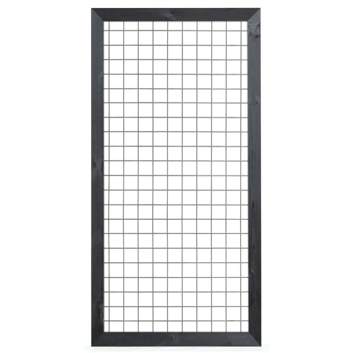 Gaaselement met kader grenen Zwart gespoten 90x180cm
