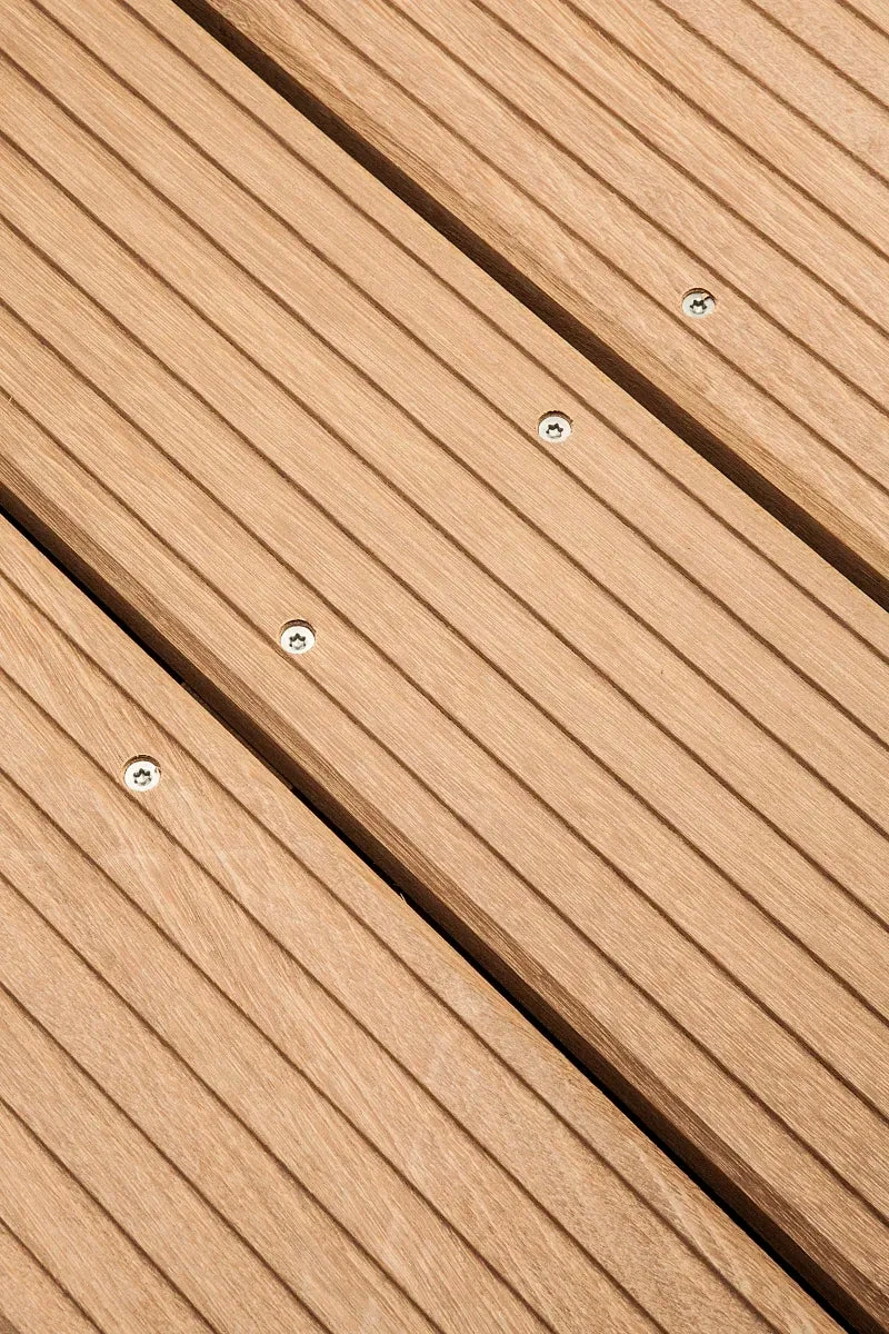 Bangkirai terrasplank glad/grof Premium 2,5x14,5x396cm 14.5x2.5x396cm Bruin