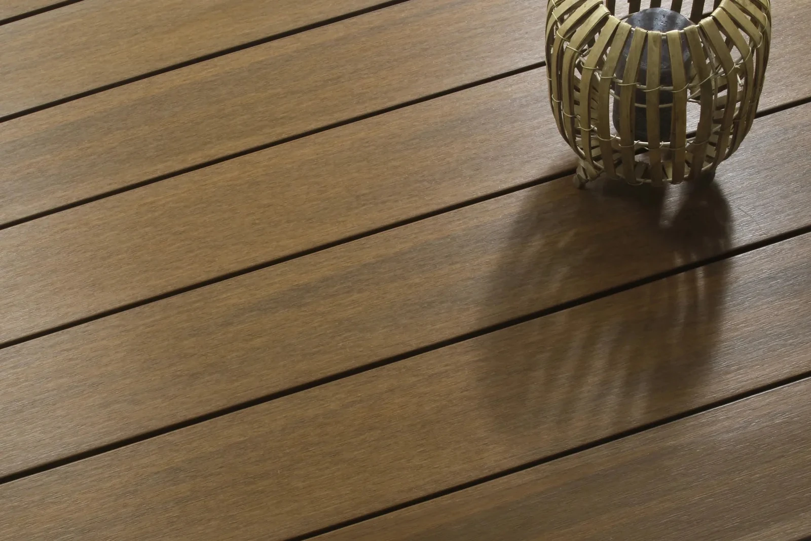 WPC Terrasplank RHK Premium 2,3x21x400cm Teak 21x2.3x400cm Bruin