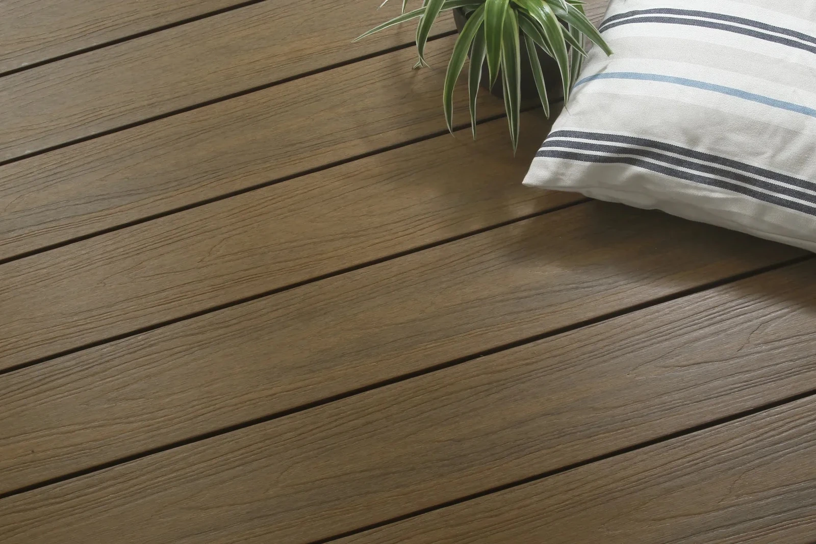 WPC Terrasplank Massief Premium 2,3x21x400cm Teak 21x2.3x400cm Bruin