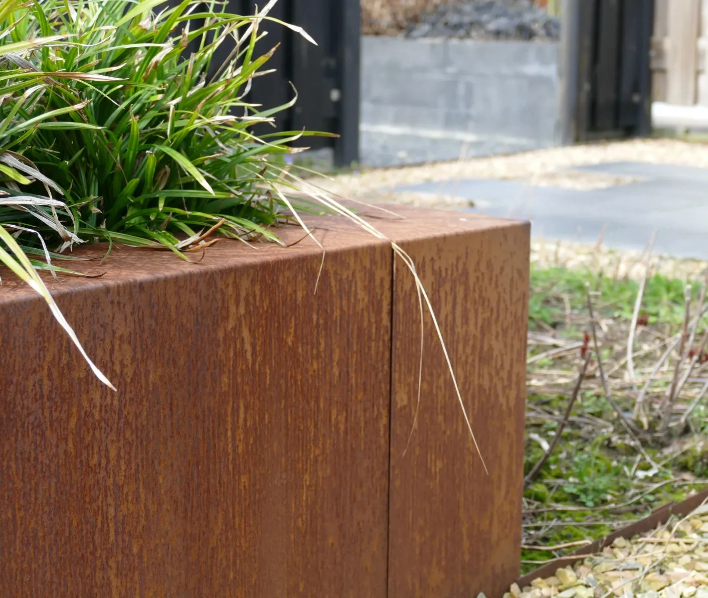Overzetprofiel Muurblok Hoek Corten 12x30x17cm Bruin