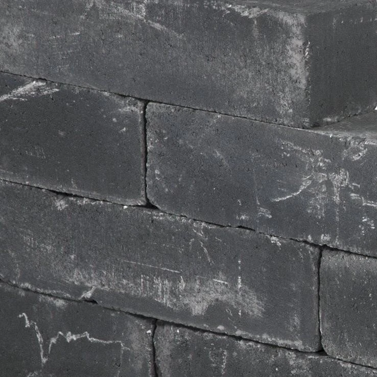 Blockstone small black 12x12x60cm