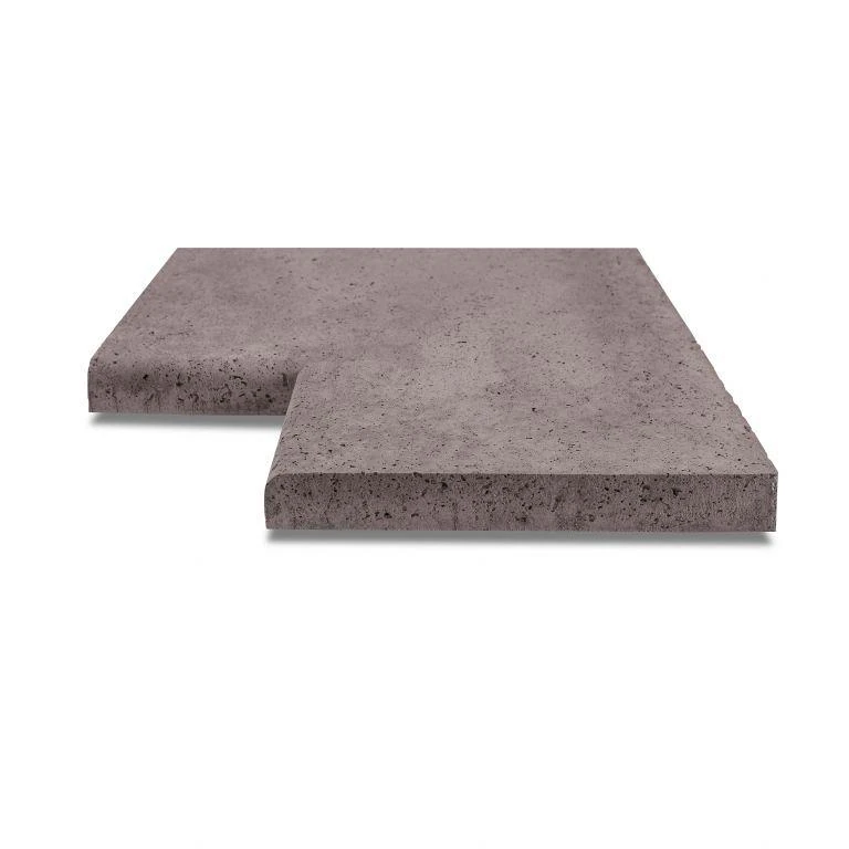 Oud hollandse zwembadrand hoekstuk 90° 100x40x5 taupe ArtiStone
