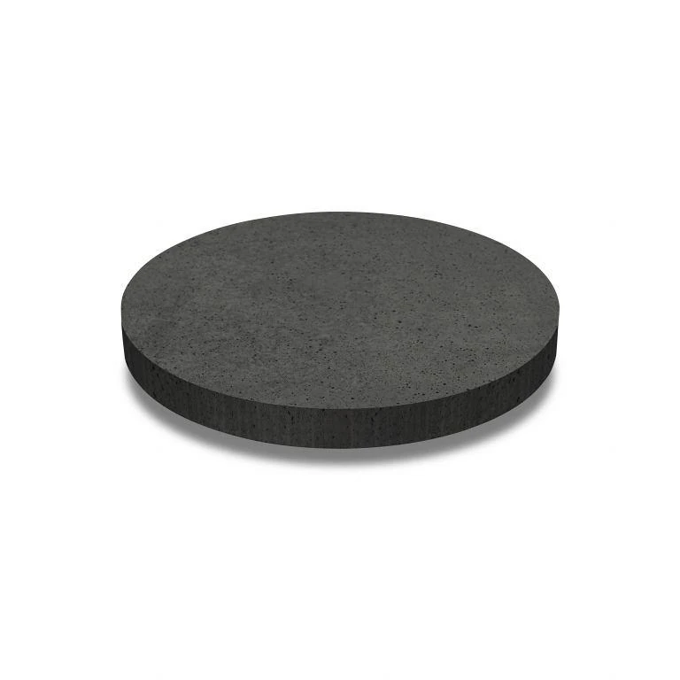 Oud hollandse tegel rond 100x100x7 carbon