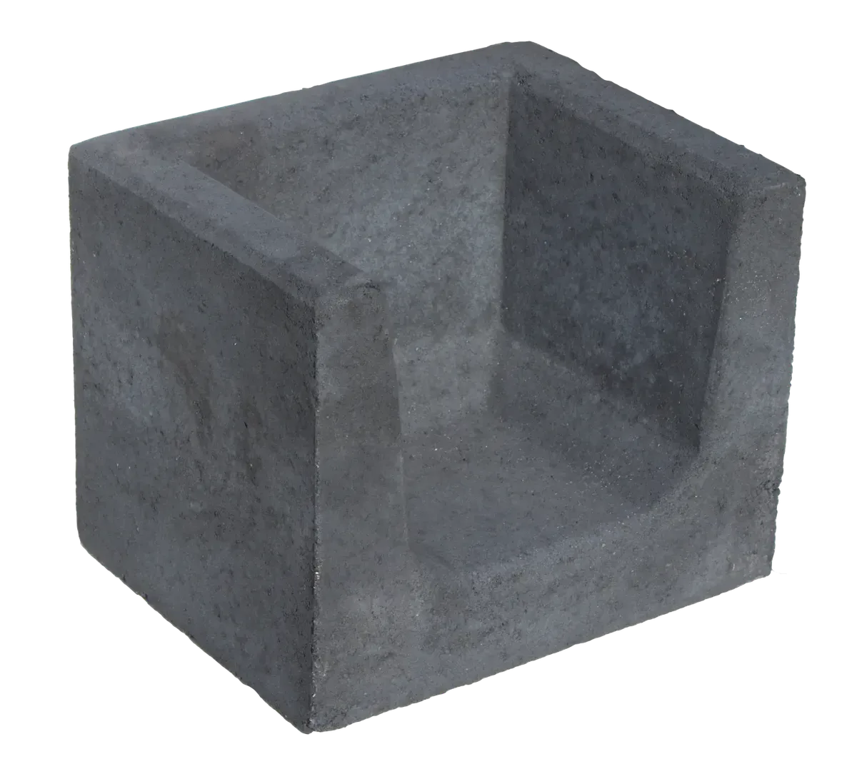 H) Hoek U-element 40x40x50cm Antraciet