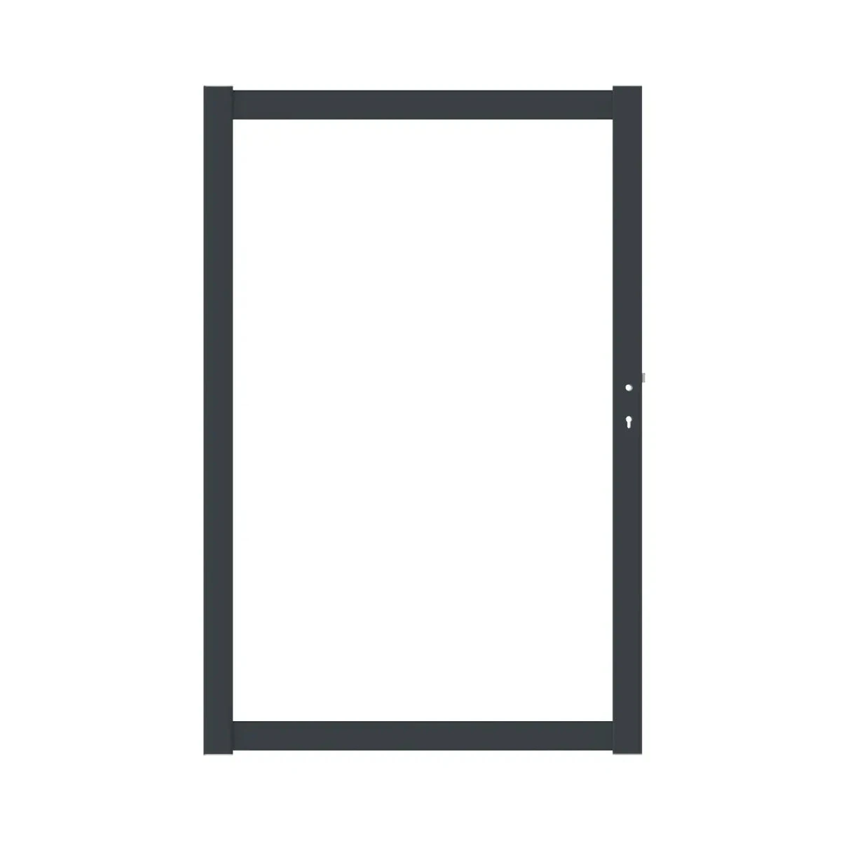 Boston Alu Poortframe 120x183cm RAL9005 incl. insteekslot 120xx183cm