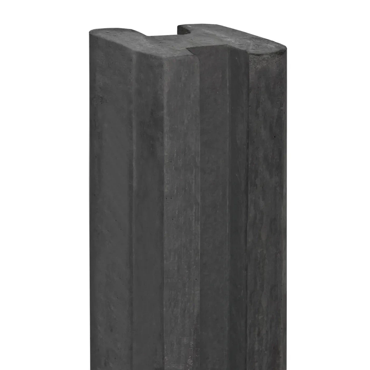 Beton-sleufpaal Zaan antraciet Vlakke kop 10x10x275cm