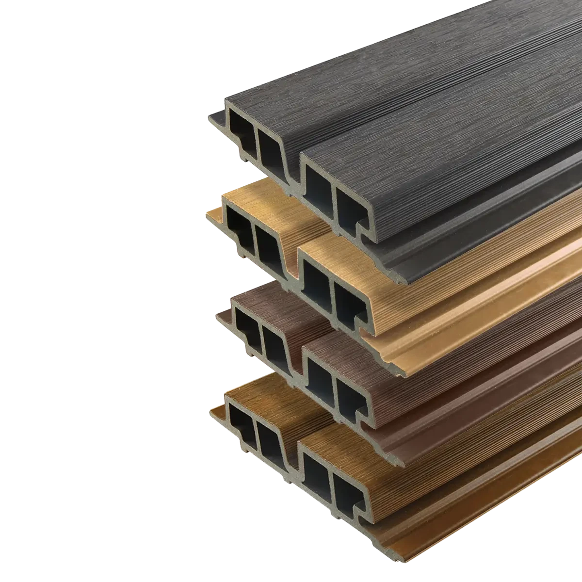 WPC WEO60 Gardenwall 33x170mm (wb 140mm) 290cm Teak 17x3.3x290cm Hout