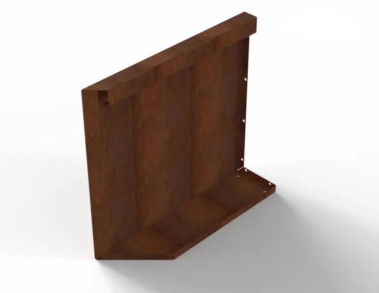 Bloembak Module+ Uitwendig hoekpaneel (B) 60x56 R 0,1x56x60cm