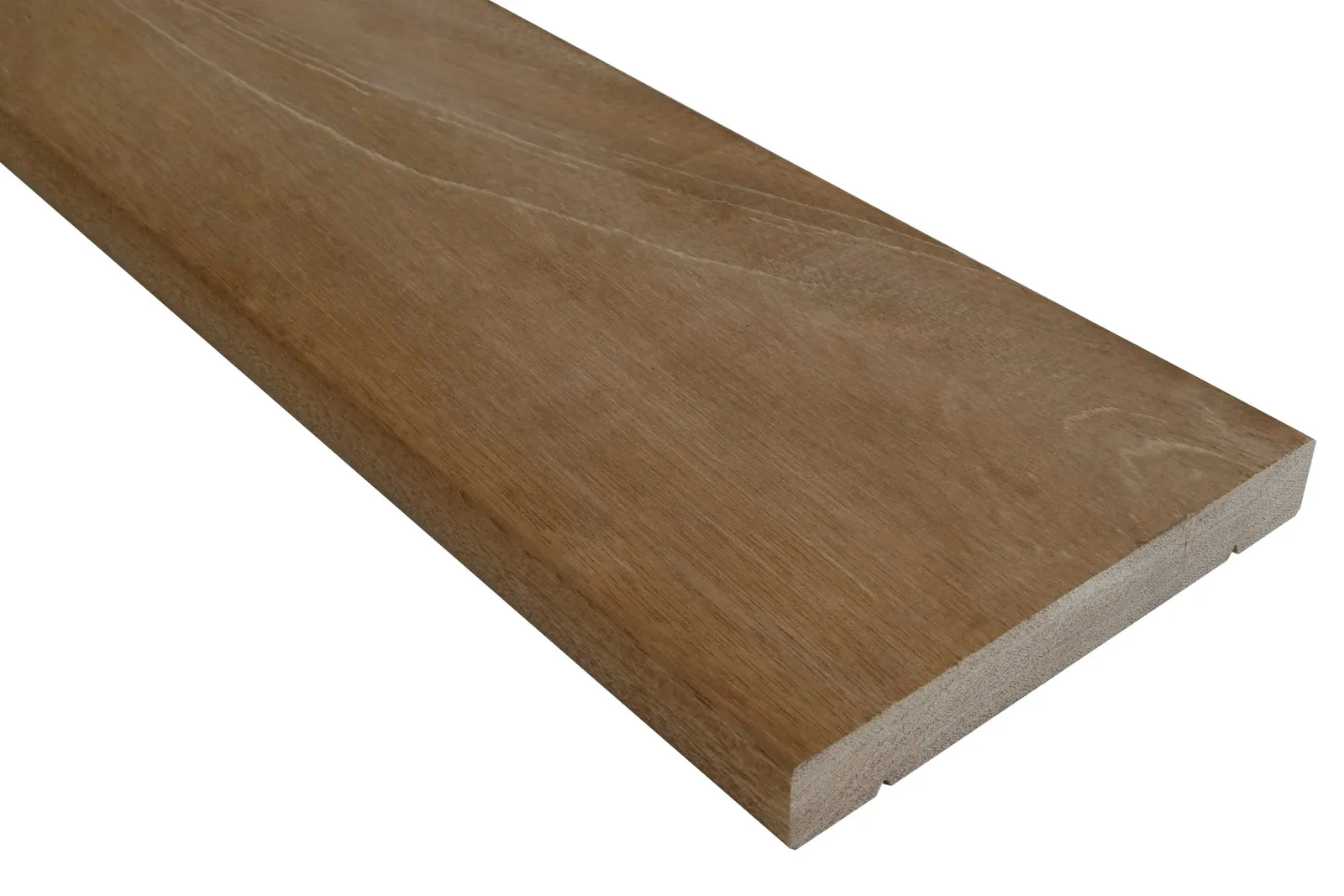 Bangkirai terrasplank v-groeven Premium 2,7x19,0x427cm 19x2.7x427cm Bruin