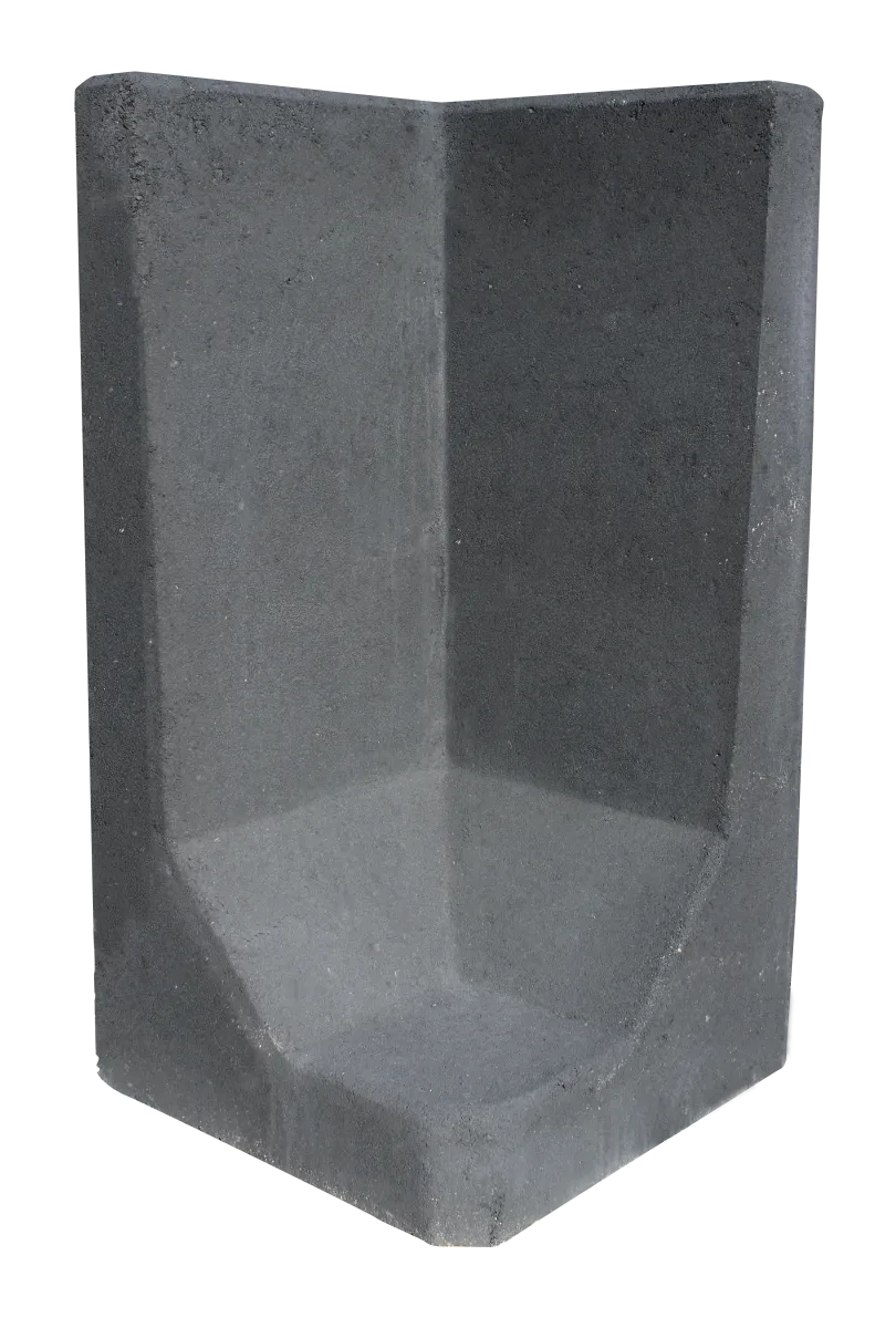 L-Hoekelement 40x80x40cm Grijs