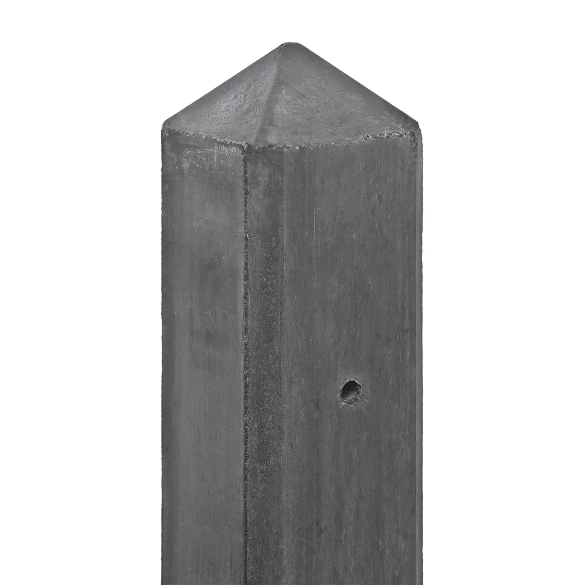 Beton-motiefpaal Schie antraciet diamantkop cm H-model 10x10x280cm