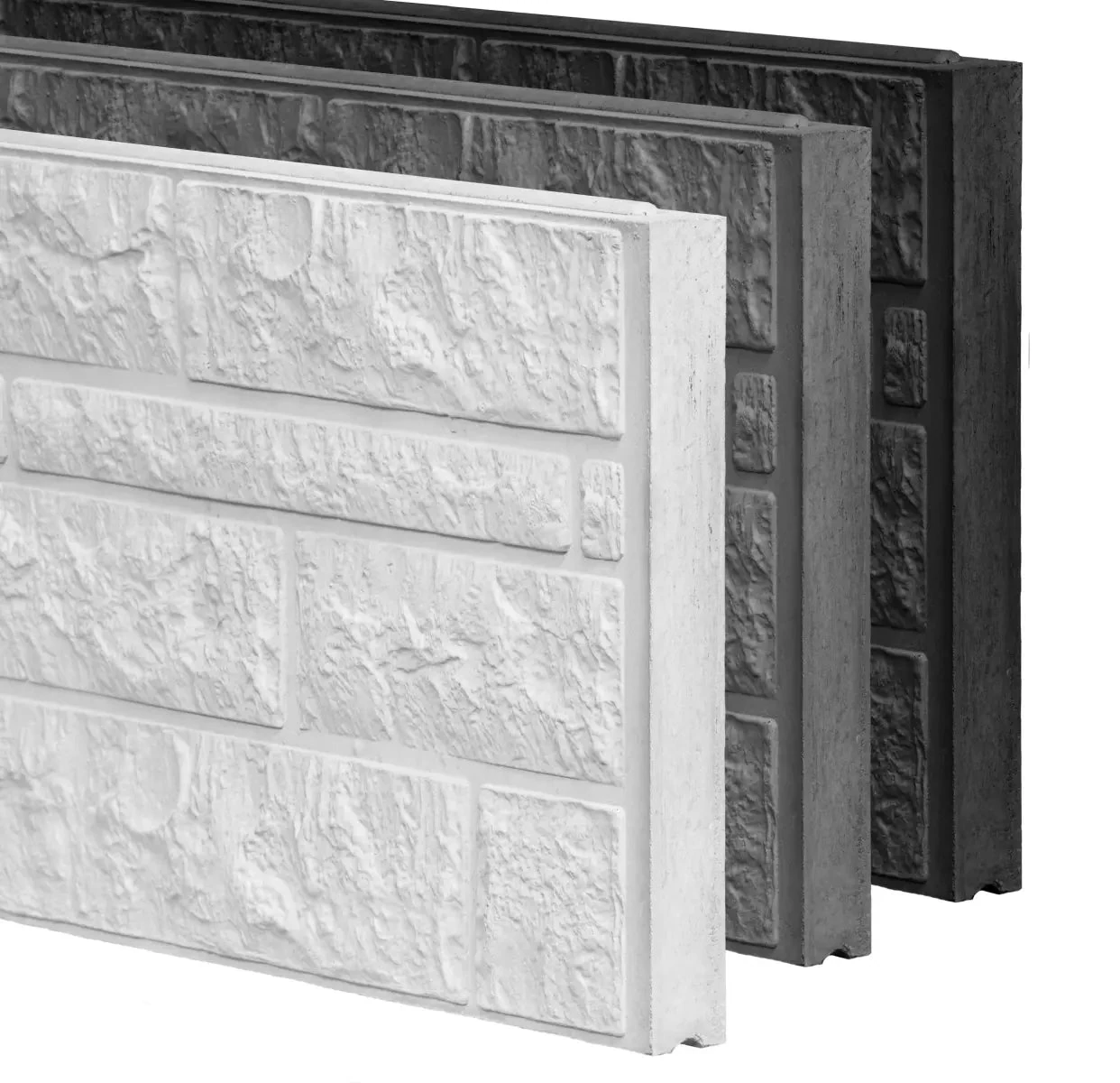 Betonplaat Rots Antra niet Gecoat 184x36x4,8 Dubbelzijdig 36x4.8x184cm Zwart