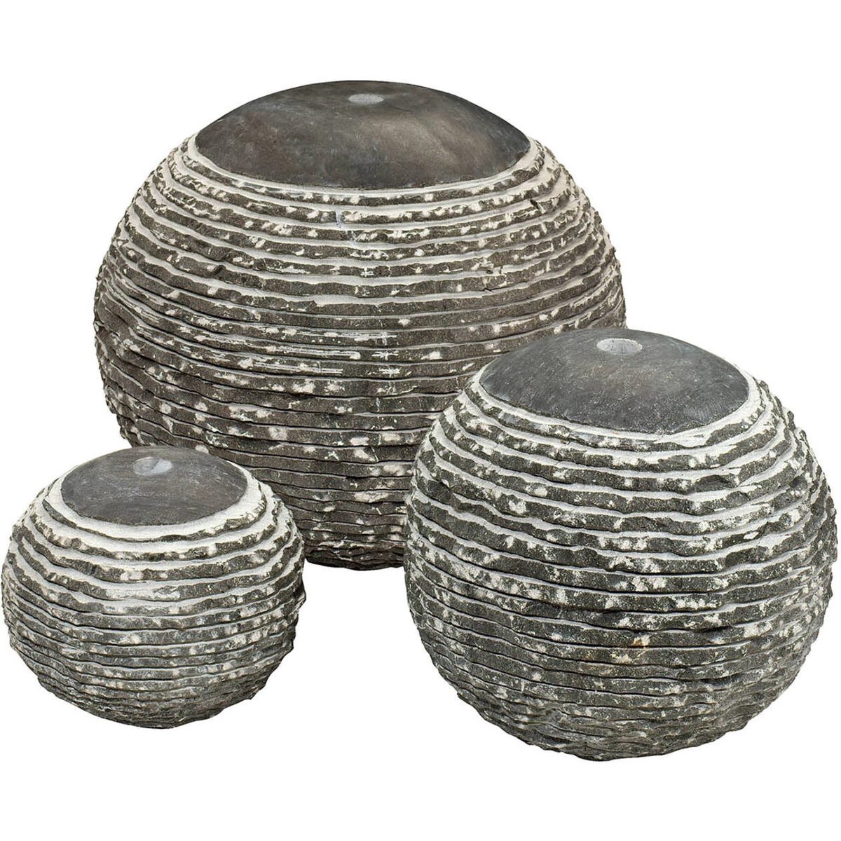 Set borrelstenen, bluette, 1 x 45 cm, 1 x 35 cm