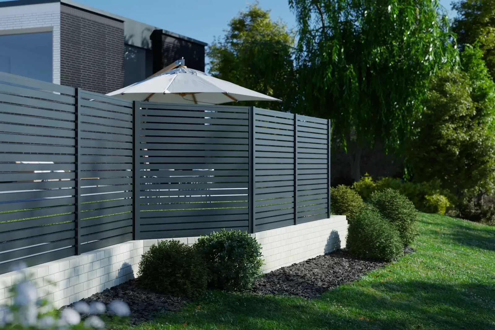 Boston Alu Variabel Hoekprofiel 200cm RAL9005 xx200cm Antraciet