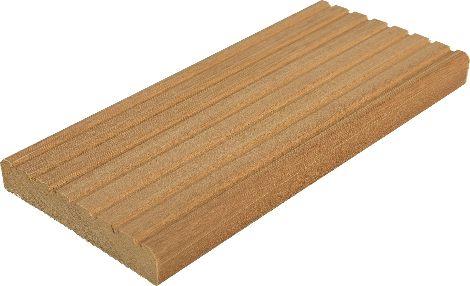 Bangkirai terrasplank glad/grof Premium 14.5x2.1x335cm