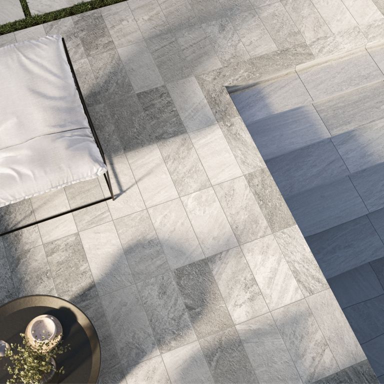 GeoCeramica® 2Drive 30x60x6cm Via Delle Alpi Quartzo Grigio