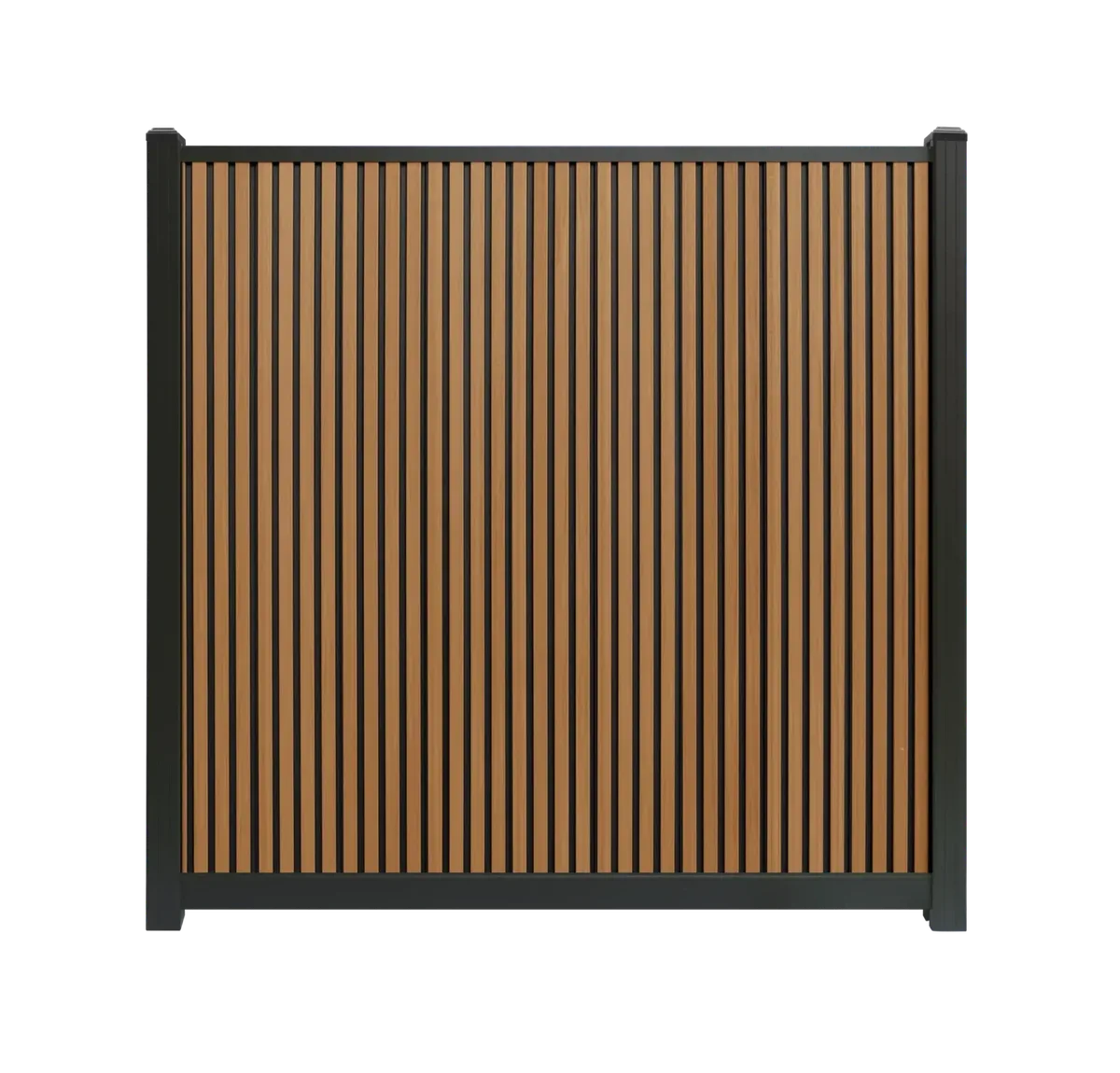 Composiet schutting Rhombus Teak Verticaal