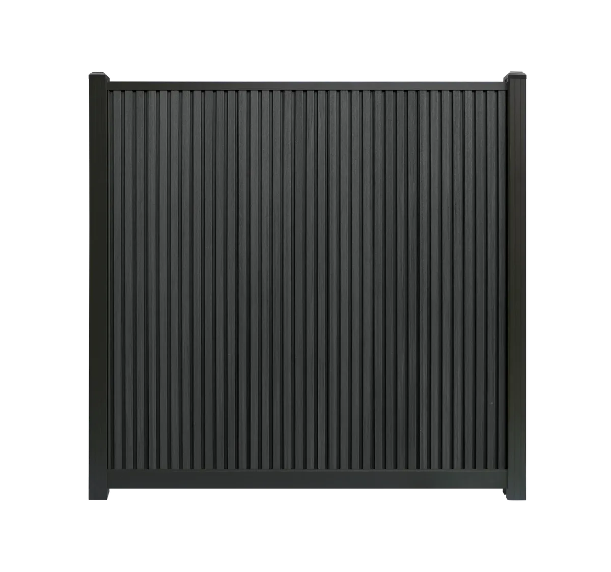 Composiet schutting Rhombus Zwart Verticaal