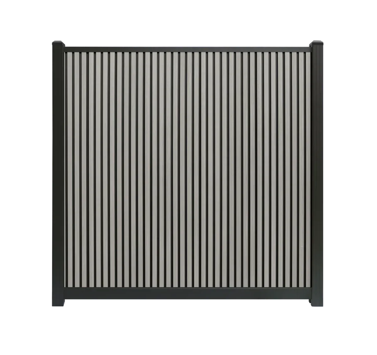 Composiet schutting Rhombus Grijs Verticaal