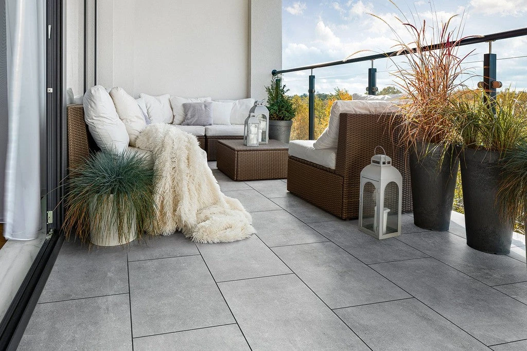 Keramische tegel cilento grigio tre 80x80x3cm