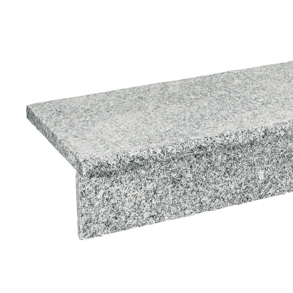 Opstap En Stootbord Graniet Lichtgrijs Honed 100x12x2cm