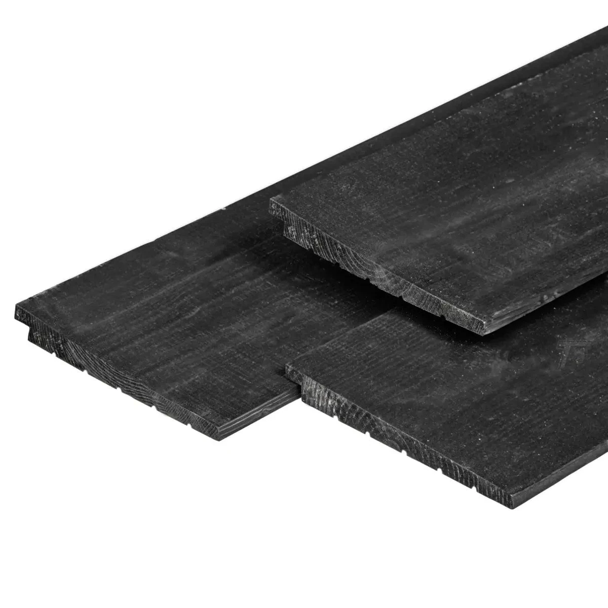 Zweeds Rabat Douglas Zwart gespoten ongedro.1,1/2,7x19,5x300