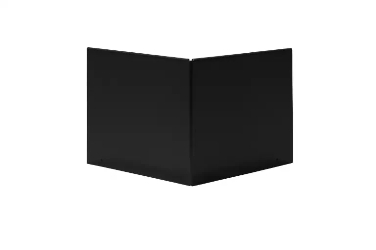 Kantopsluiting Flex Hoek Uitwendig Zwart 20x10x20cm