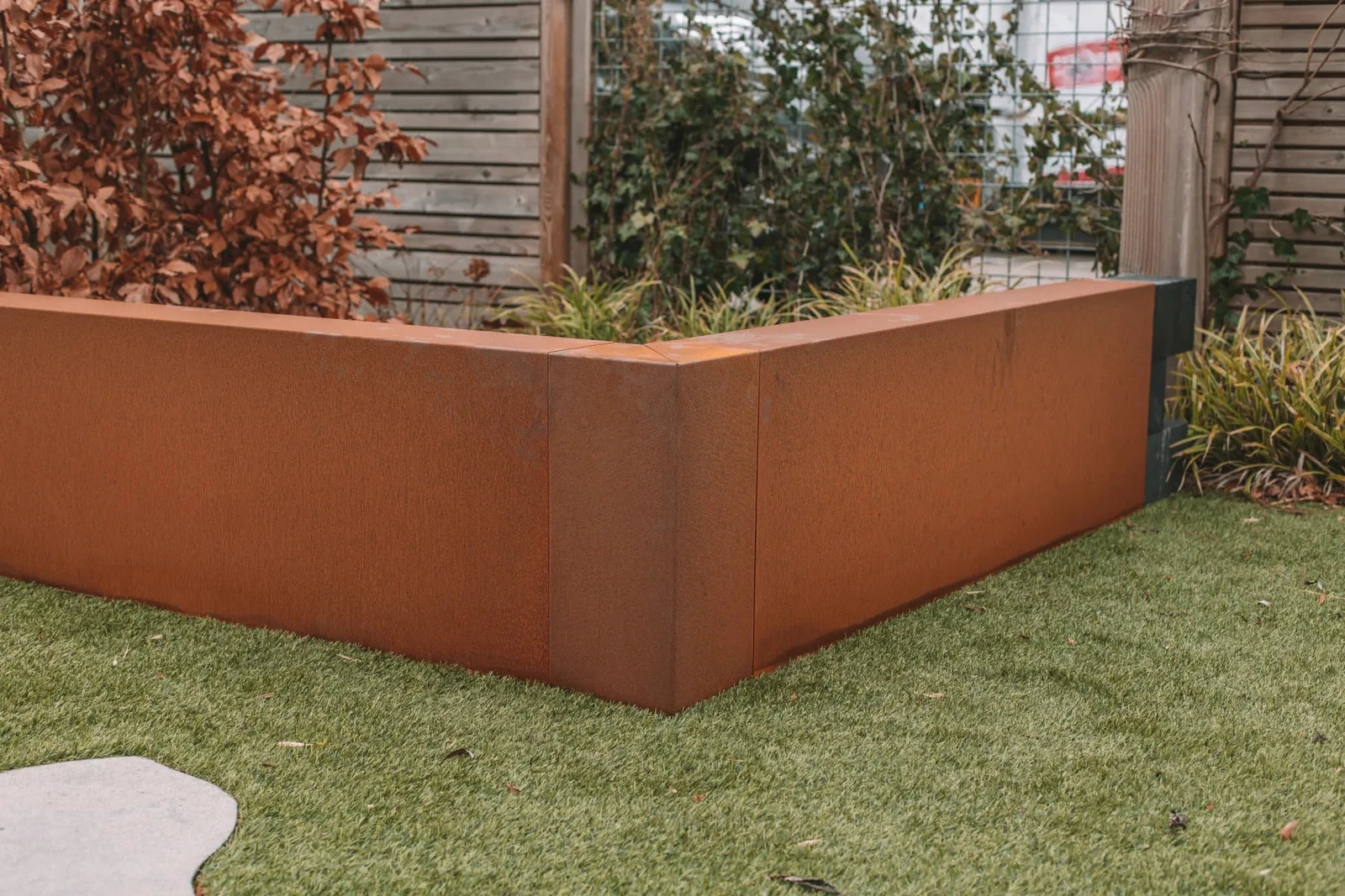 Overzetprofiel Muurblok Hoek Corten 12x30x17cm Bruin