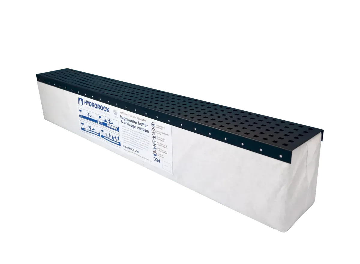 Hydroblob Lijnafwatering Infiltratiesysteem Set LG34 Grafiet Rooster