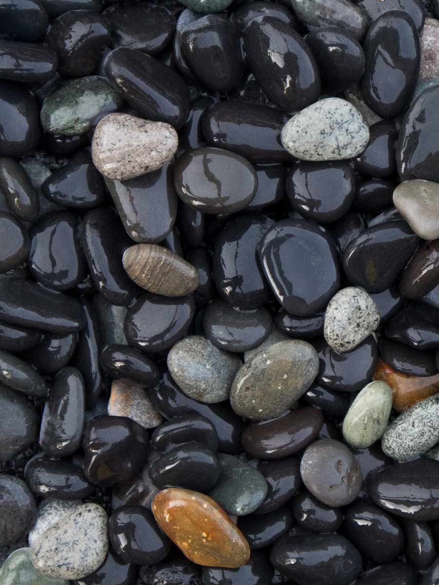 Beach pebbles zwart 16/25mm