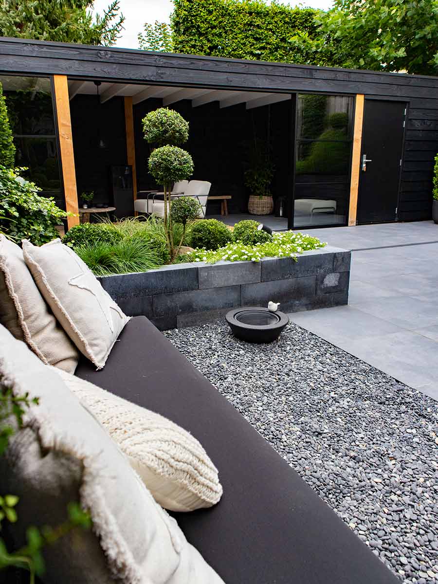 Beach pebbles zwart 5/8mm