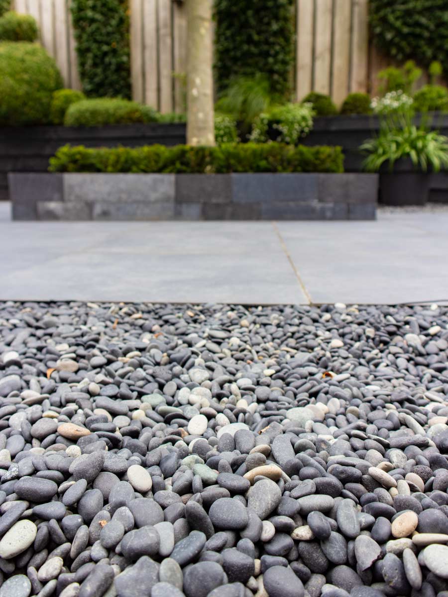 Beach pebbles zwart 8/16mm