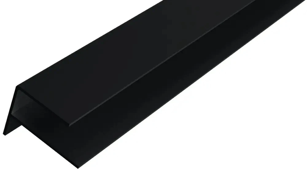 WPC WEO35-60 Alu F-profiel 65x80mm 300cm Ebony Black