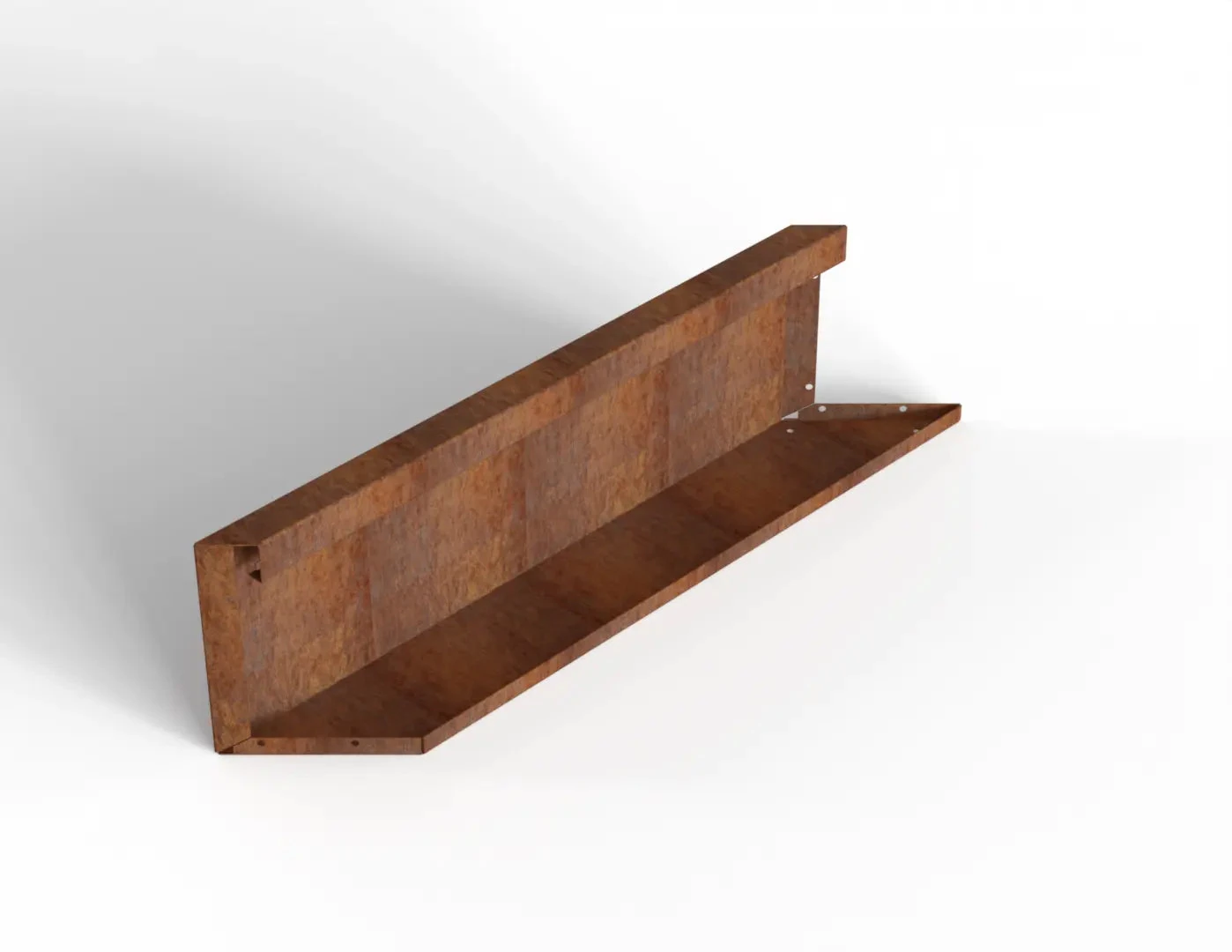 Bloembak Module+ Parallel paneel (E) 90x28 L 0,1x28x90cm