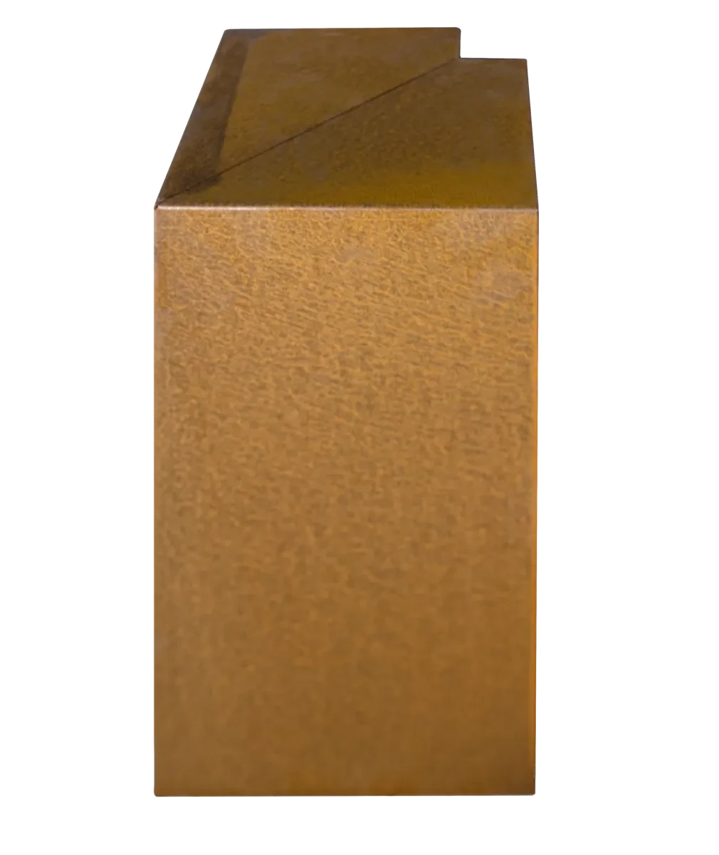 Overzetprofiel Muurblok Hoek Corten 12x45x17cm