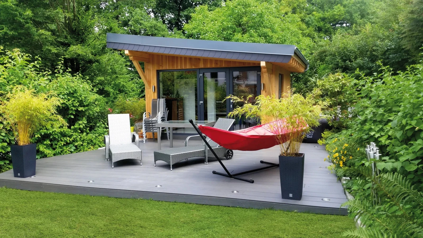 WPC Terrasplank Massief Premium 2,3x21x400cm Dark Grey 21x2.3x400cm Grijs