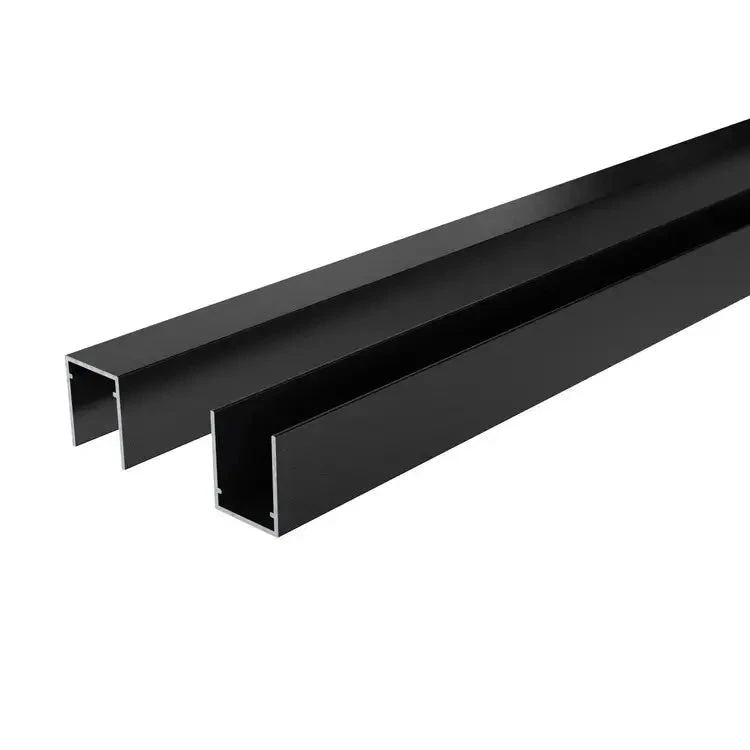 Boston Alu U-lijst start/top 25x30mm 175cm RAL9005
