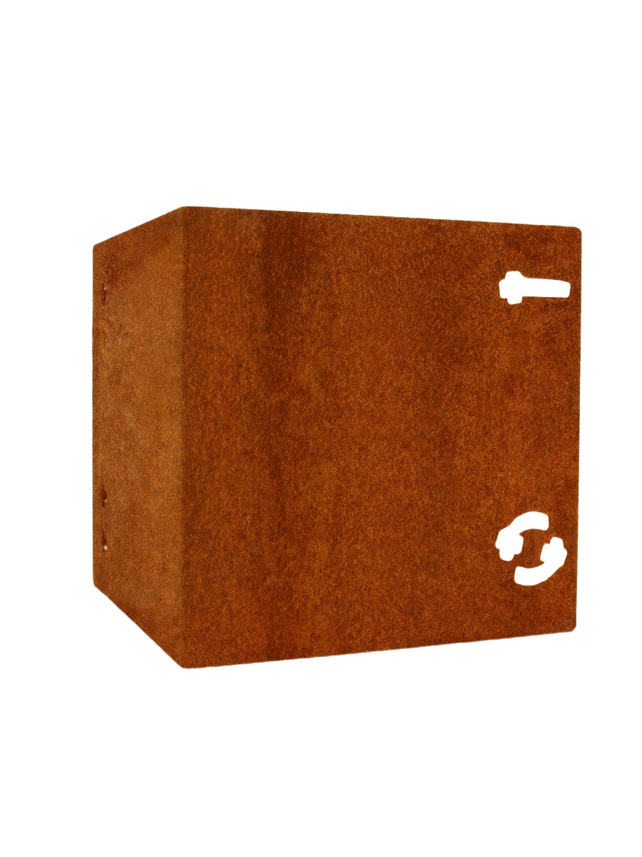 Multi-Edge METAL hoekstuk 27,5cm Cortenstaal