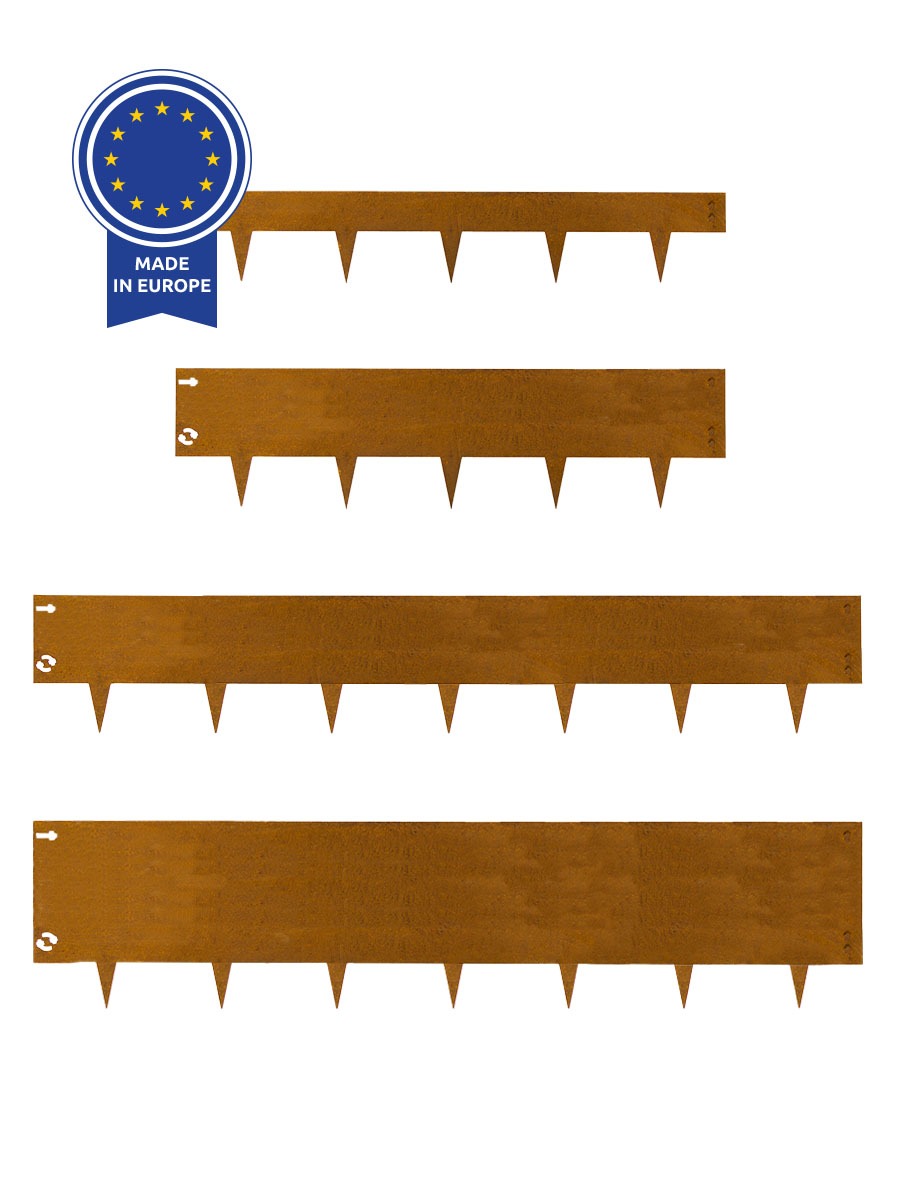 Multi-Edge METAL kantopsluiting 100x27,5cm Cortenstaal