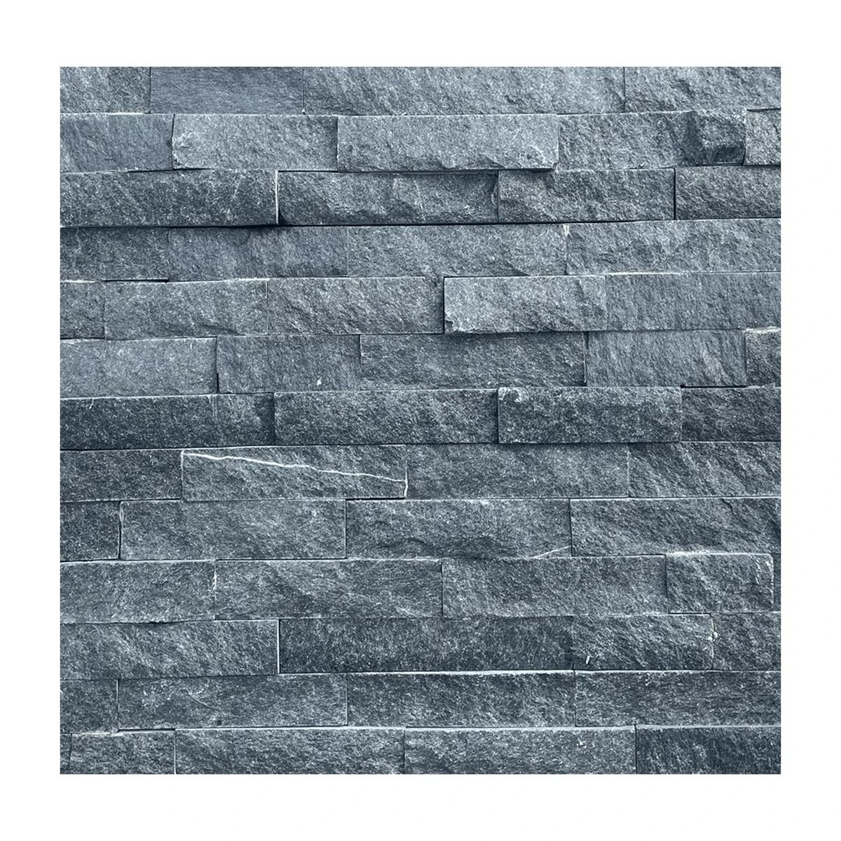Stone Panels Black Quarzite 60x15x1,5-2,5 cm