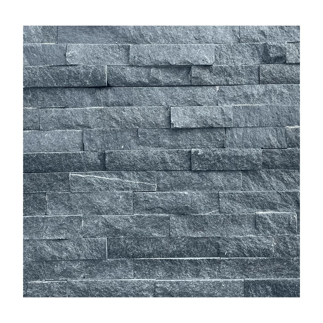 Stone Panels Black Quarzite 60x15x1,5-2,5 cm